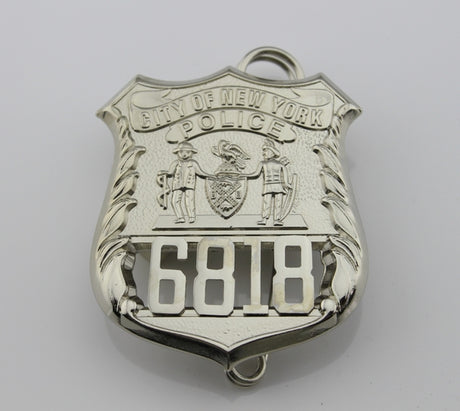 NY New York Police Badge Replica Movie Props *Customizable Badge Number*