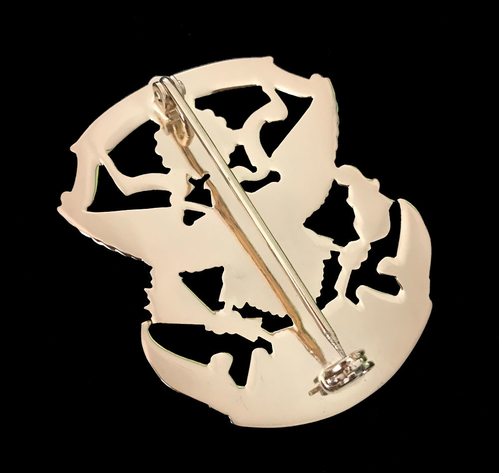 USPP United States Park Police Badge Solid Copper Replica Movie Props With Number 136