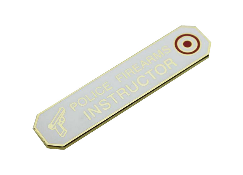 Police Firearms Instructor Citation Bar Uniform Honor Lapel Pin