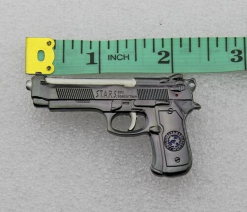 Resident Evil Gun Pin Biohazard Promo S.T.A.R.S. Samurai Edge Metal Brooch Movie Props