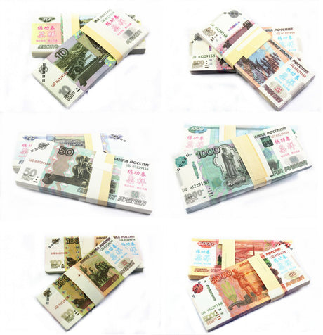 Russian Ruble Banknotes Paper Play Money Movie Props