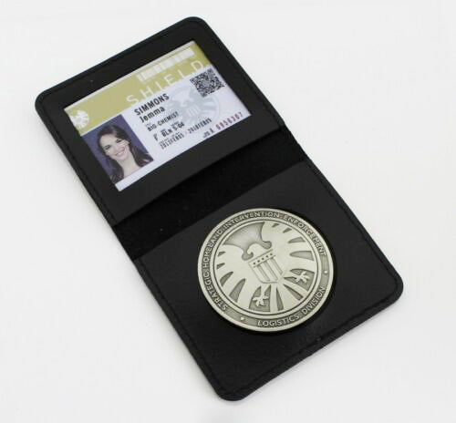A Set of Marvel Agents of Shield S.H.I.E.L.D. Agent Badge Simmons Cosplay Movie Props