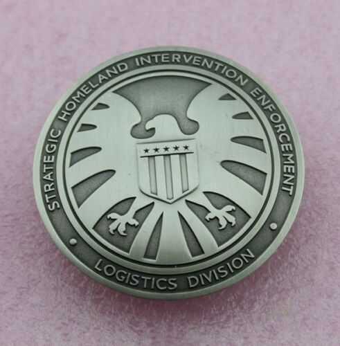 A Set of Marvel Agents of Shield S.H.I.E.L.D. Agent Badge Simmons Cosplay Movie Props