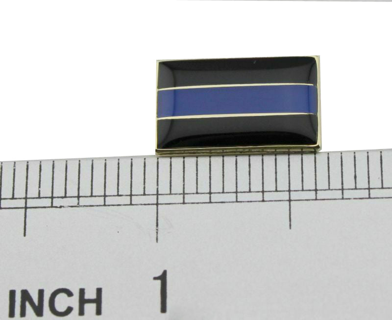Thin Blue Line Police Citation Bar Cops Merit Award Lapel Tie Pin