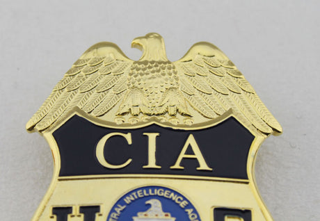 US CIA Special Agent Badge Solid Copper Replica Movie Props #767