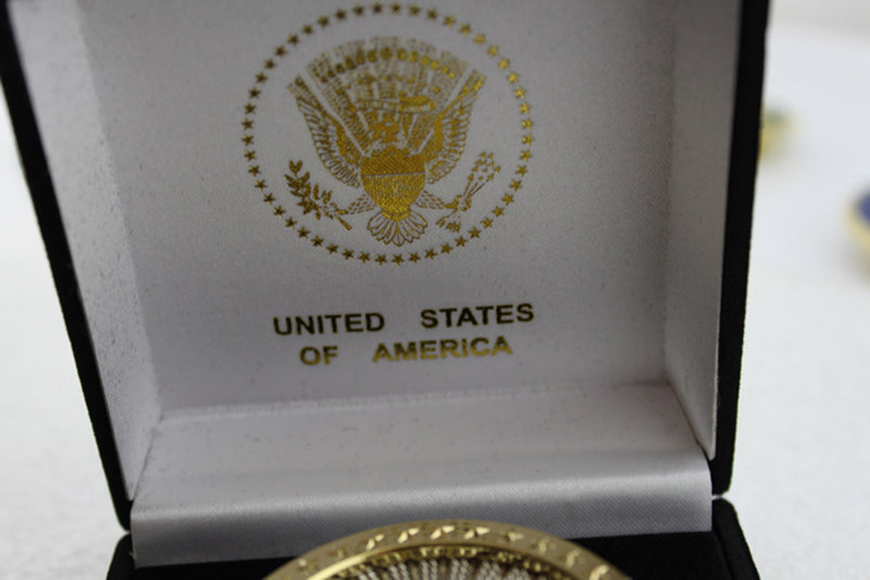 US DOD Department of Defense Eagle Badge Solid Copper Brooch Replica Movie Props