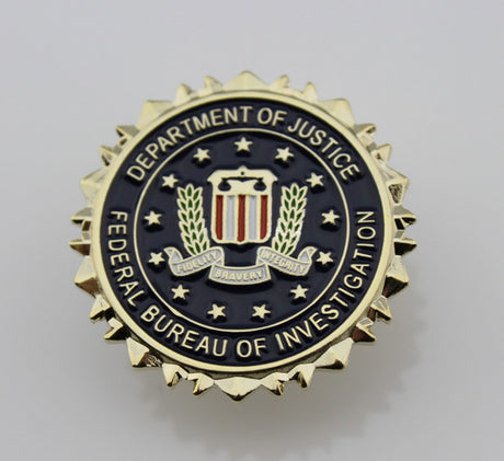 US FBI Special Agent Badge Solid Copper Replica Movie Props (4 optional)