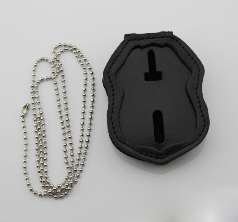 Genuine Leather Inset Type Holder/ Holster/ Wallet For US Federal Police Badges