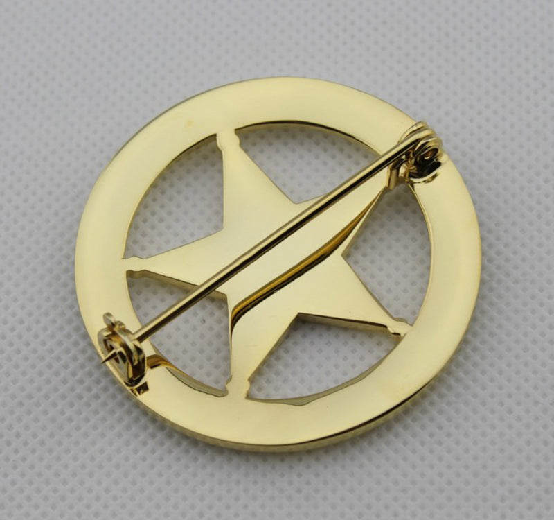 US Federal Court Law Enforcement Marshal Gold Badge Replica Movie Props