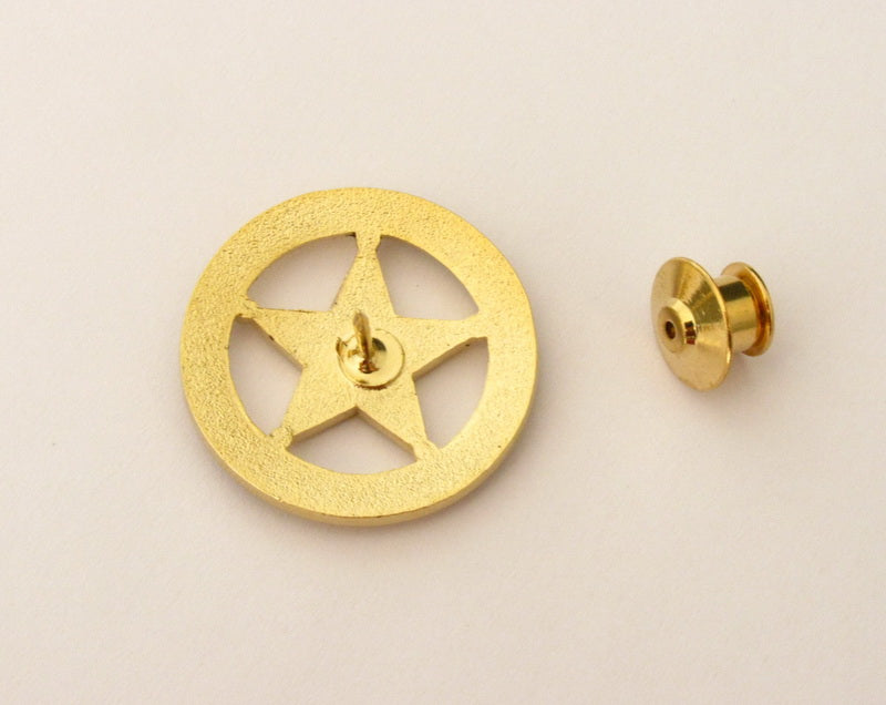 US Police Badge Cop Brooch Pin Mini Version