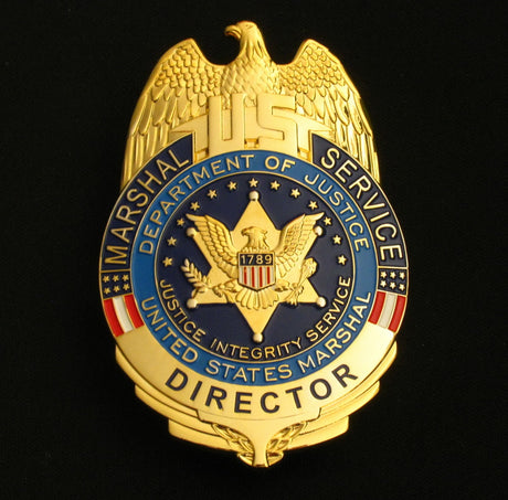 US Marshal Service Director Eagle Badge Solid Copper Replica Movie Props