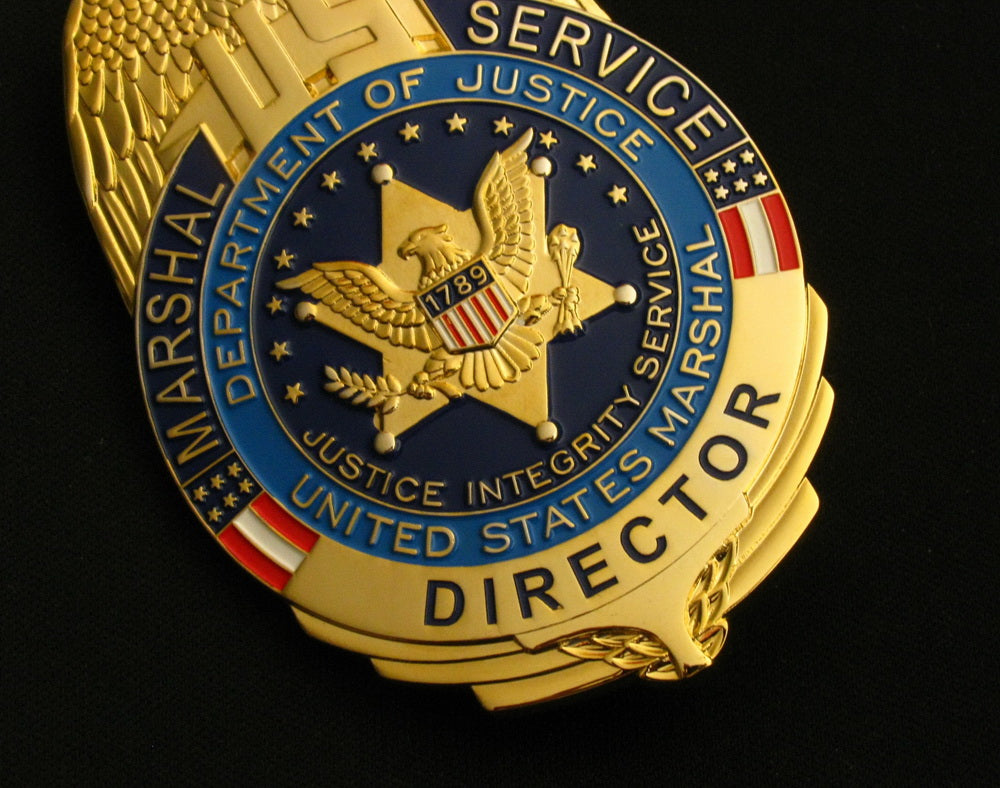 US Marshal Service Director Eagle Badge Solid Copper Replica Movie Props