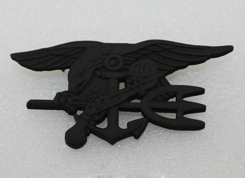 navy seal trident black and white