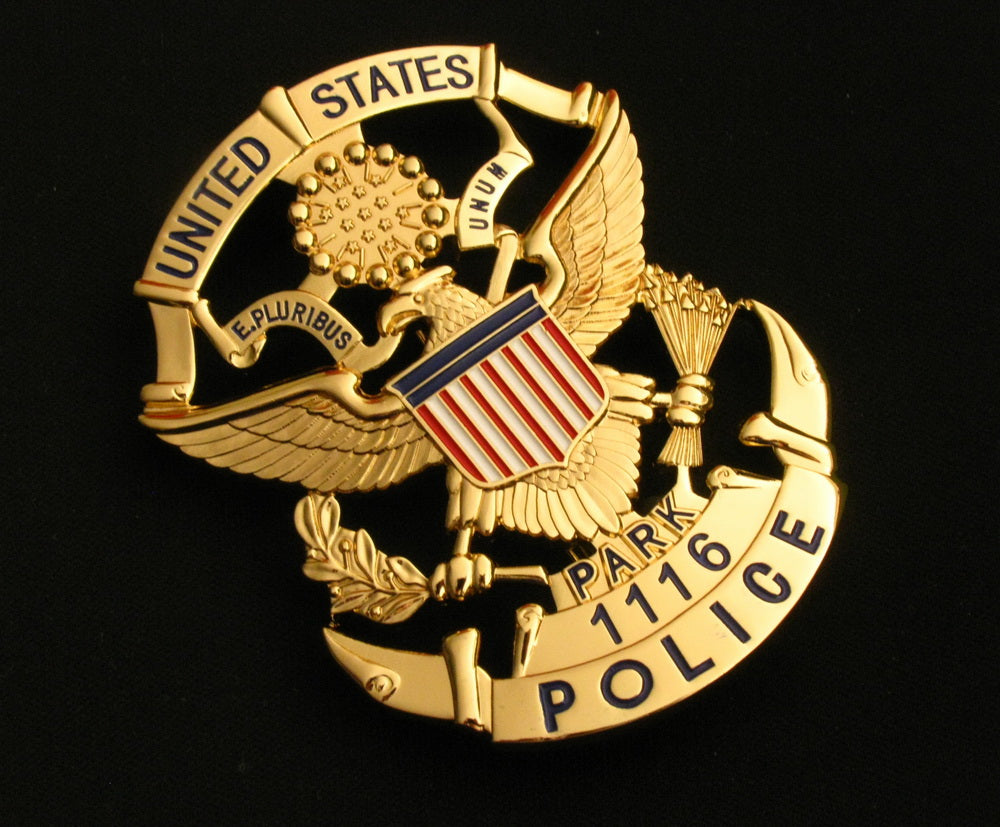 USPP United States Park Police Badge Solid Copper Replica Movie Props With Number 1116