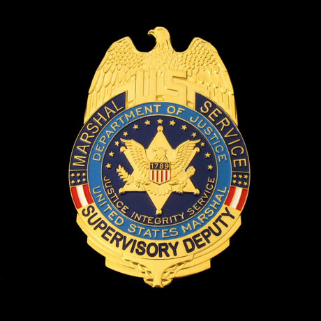 US Marshal Service Supervisory Deputy Eagle Badge Replica Movie Props