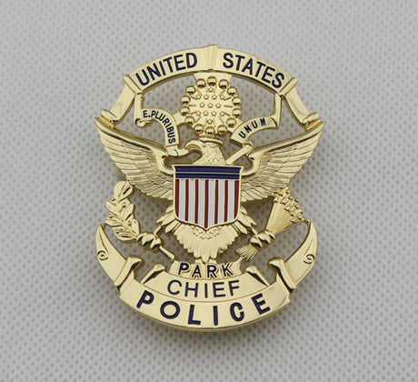 USPP United States Park Chief Police Badge Solid Copper Replica Movie Props
