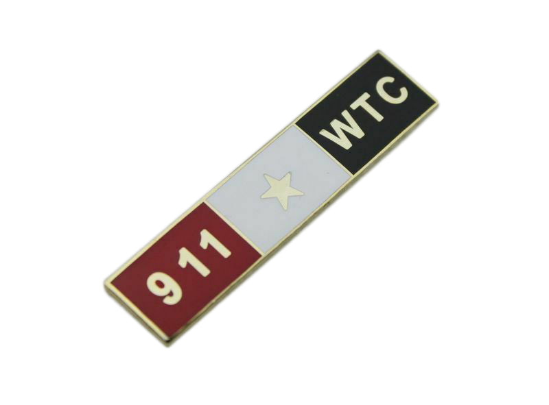 911 WTC World Trade Center Memory Uniform Citation Bar Lapel Pin