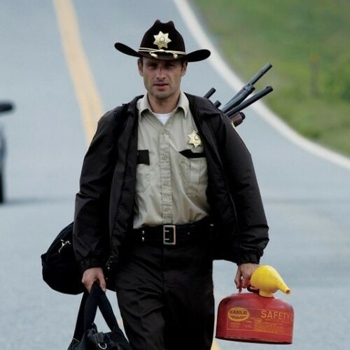 The Walking Dead King County Sheriff Badge Grimes Cap Badge Cosplay Movie Props