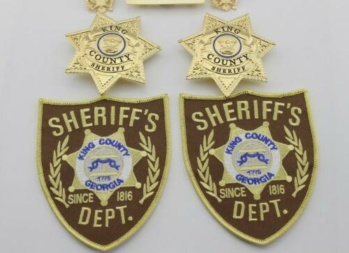 The Walking Dead King County Sheriff Badges Grimes Badges & Patches & Name Bar