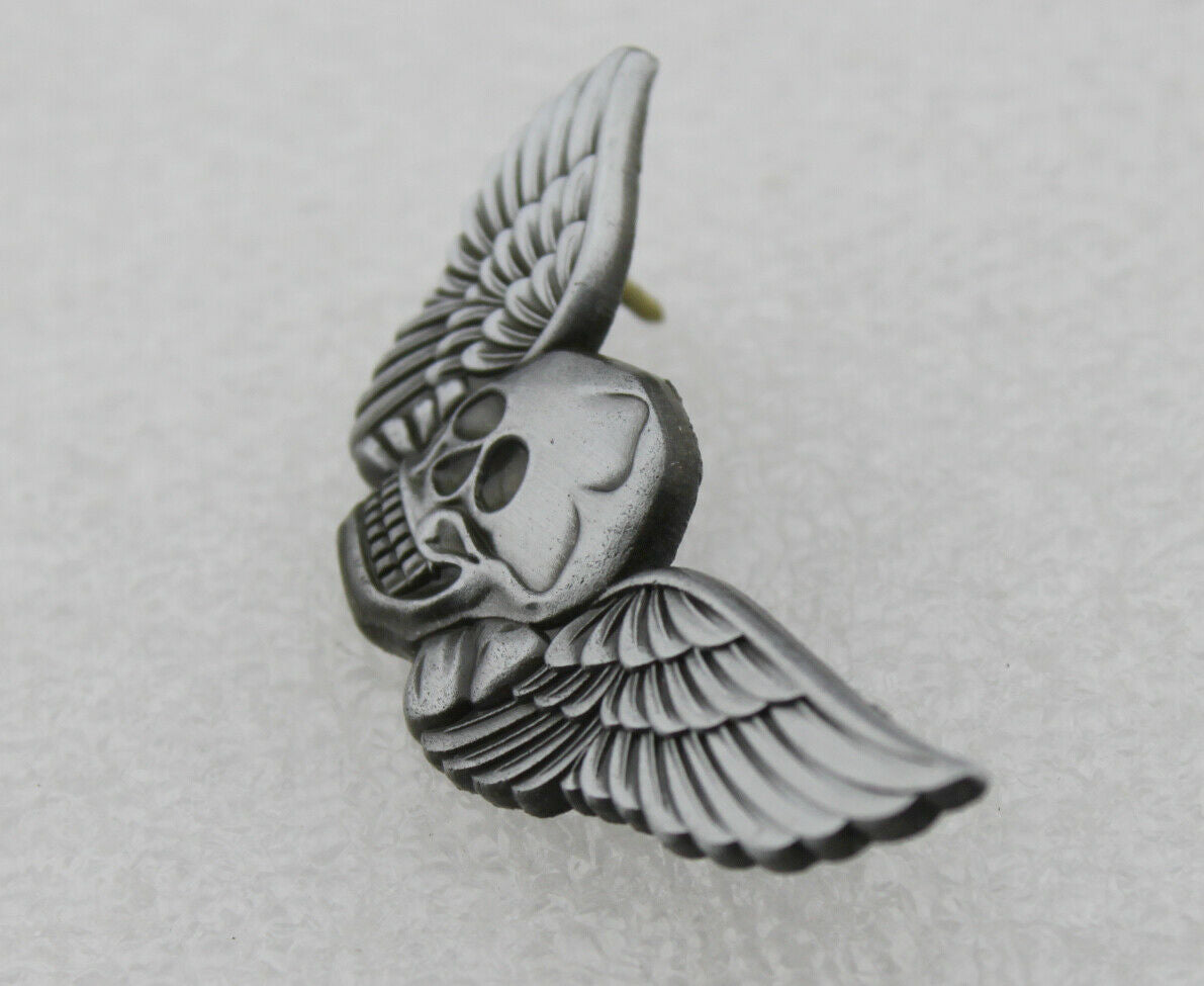 Wing Milton Death Skull Lapel Pin