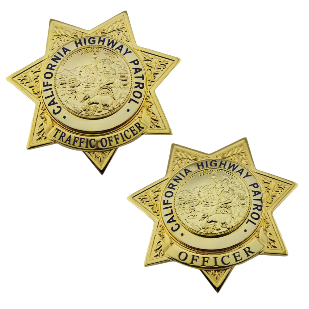 US CHP Officer/Traffic Officer Badge California Highway Patrol Officer Replica Movie Props