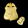 FBI Special Agent Wallet Badge Solid Copper Exact Replica