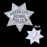 FCPD Foster City Police Retired Flat Star Badge