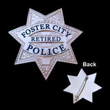 FCPD Foster City Police Retired Star Badge