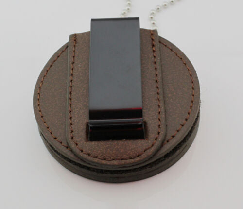 Genuine Leather Embedded Cut-out Holder For Round US MARSHAL