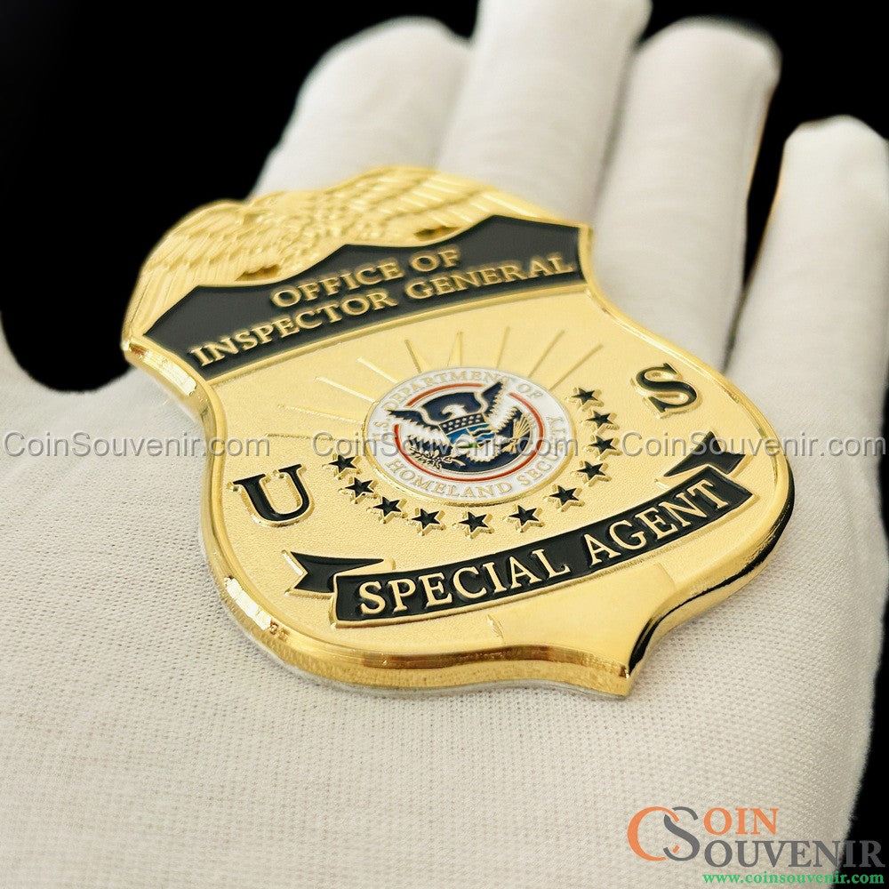 DHS OIG Office of Inspector General Special Agent Flat Badge For Shadow Box