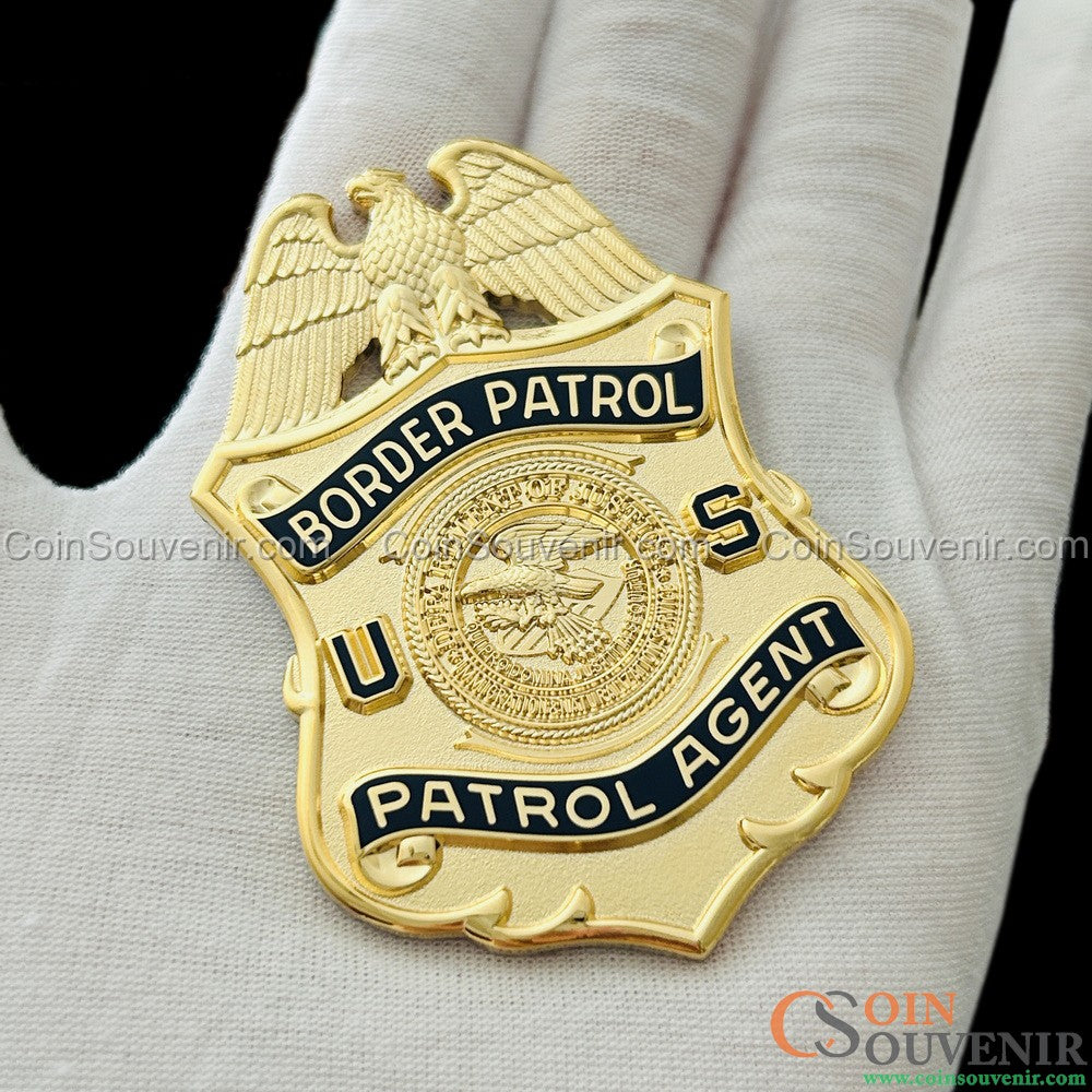 USBP Border Patrol Agent DOJ INS Flat Badge For Shadow Box