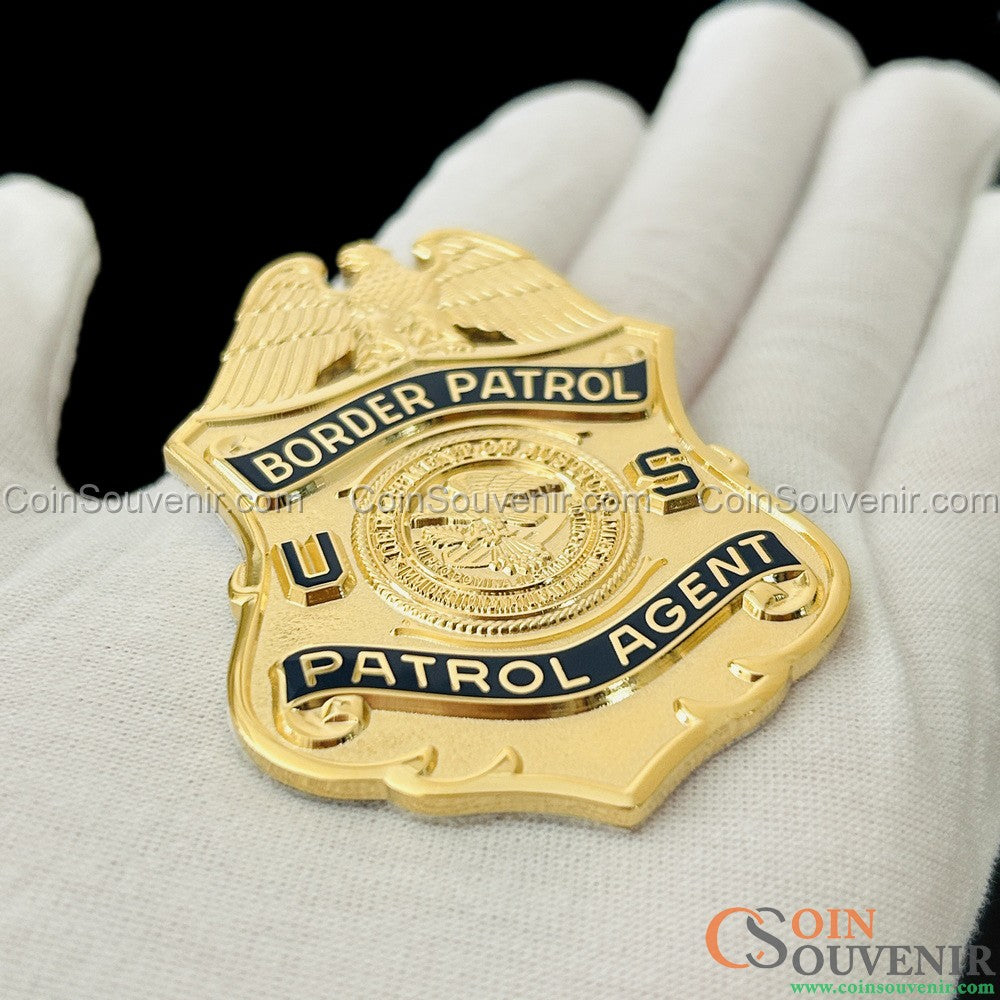 USBP Border Patrol Agent DOJ INS Flat Badge For Shadow Box