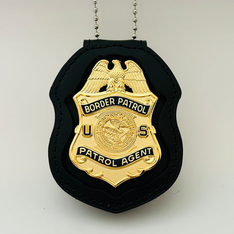 USBP Border Patrol Agent DOJ INS Flat Wallet Badge Museum Quality