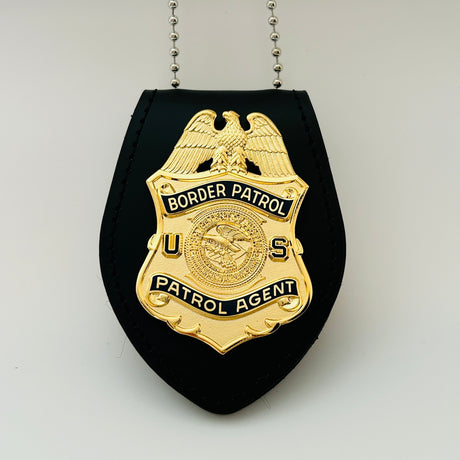USBP Border Patrol Agent DOJ INS Flat Wallet Badge Museum Quality