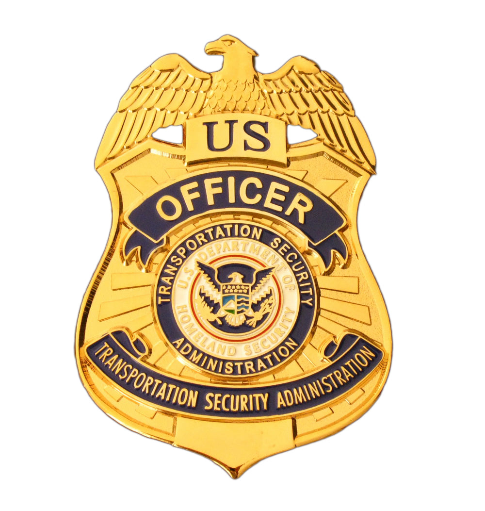 3 TSA U.S. Transportation Security Administration Badges Set