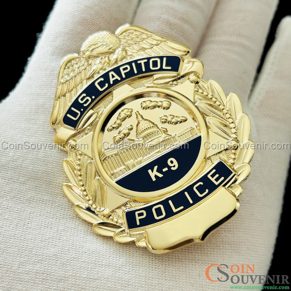 USCP K-9 U.S. Capitol Police Badge Customizable Name