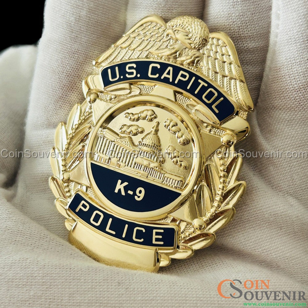 USCP K-9 U.S. Capitol Police Badge Customizable Name