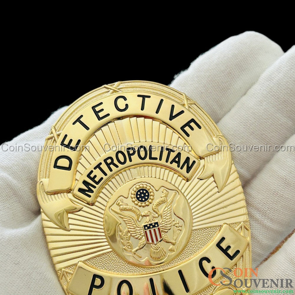 Se7en Detective William Somerset's Badge Metropolitan Police Movie Prop