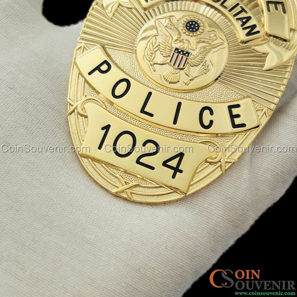 Se7en Detective William Somerset's Badge Metropolitan Police Movie Prop