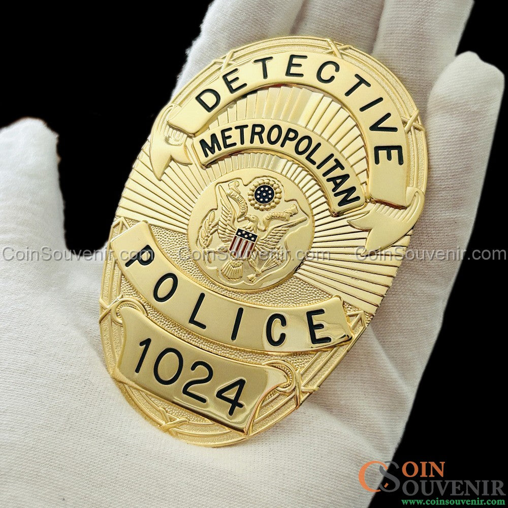 Se7en Detective William Somerset's Badge Metropolitan Police Movie Prop