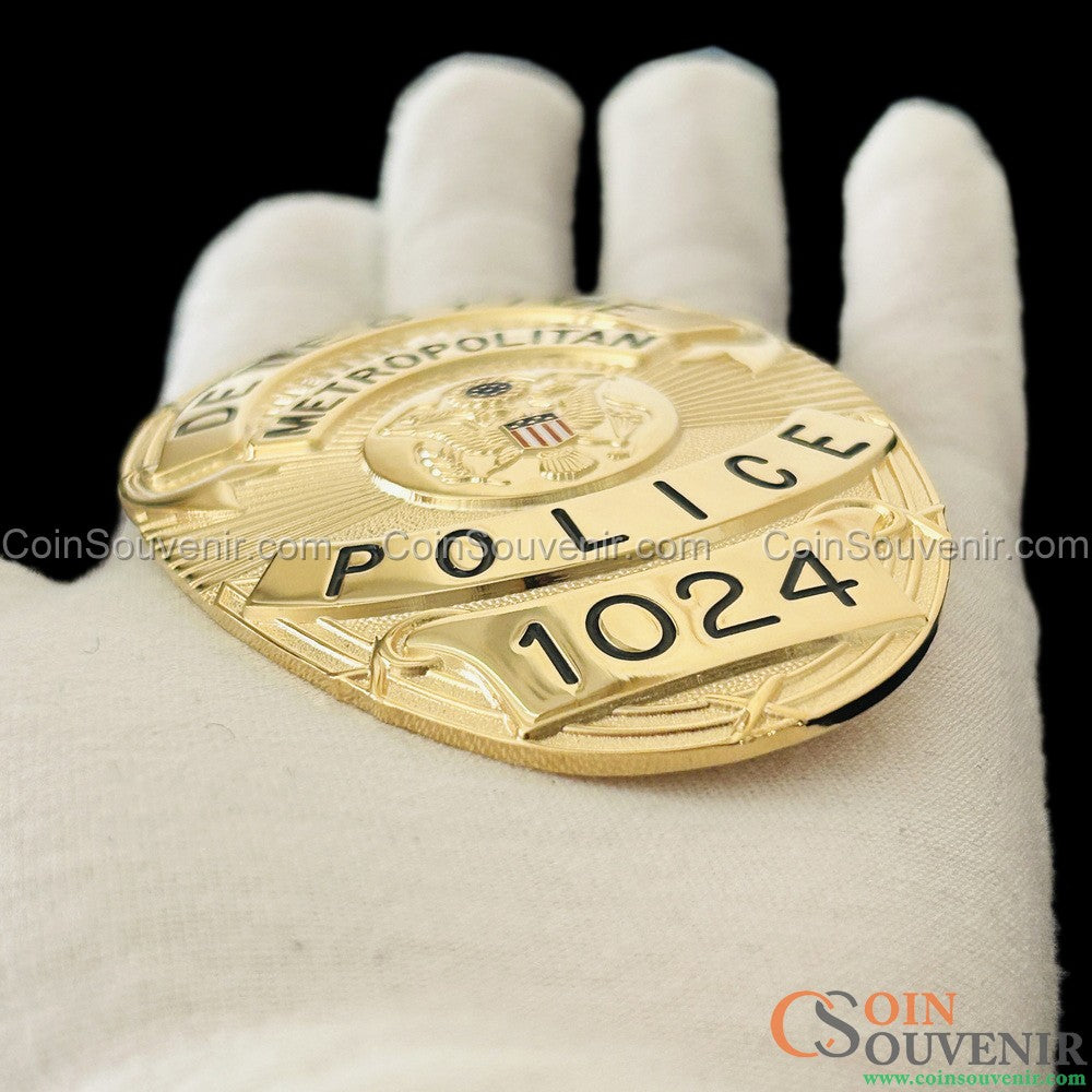 Se7en Detective William Somerset's Badge Metropolitan Police Movie Prop