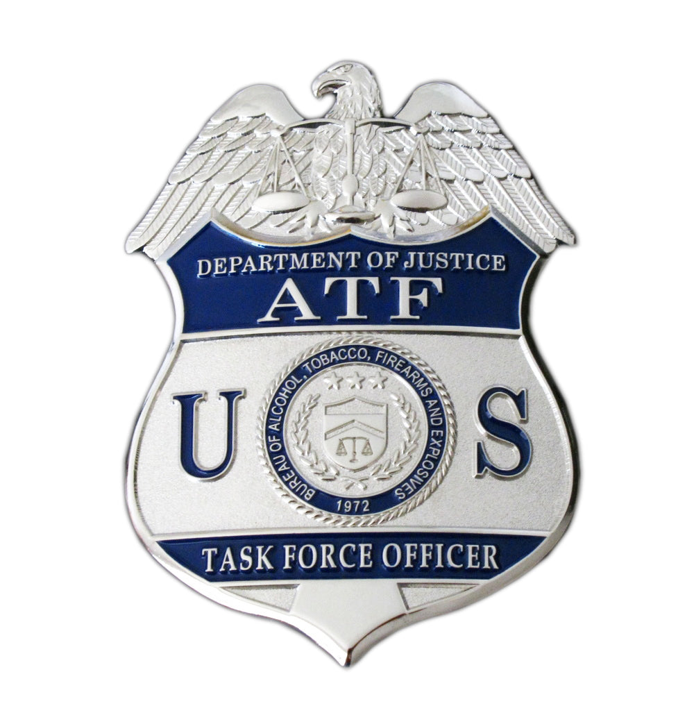 2 ATF Bureau Of Alcohol Tobacco Firearms And Explosives Badges Set ...