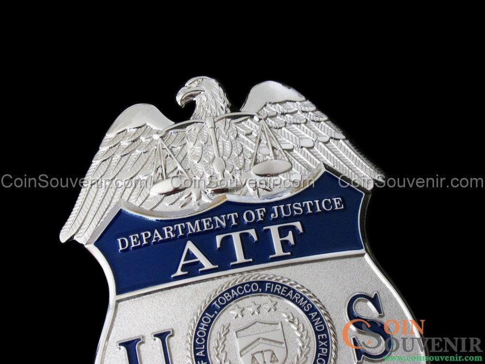 US ATF TFO Task Force Officer Badge #7810