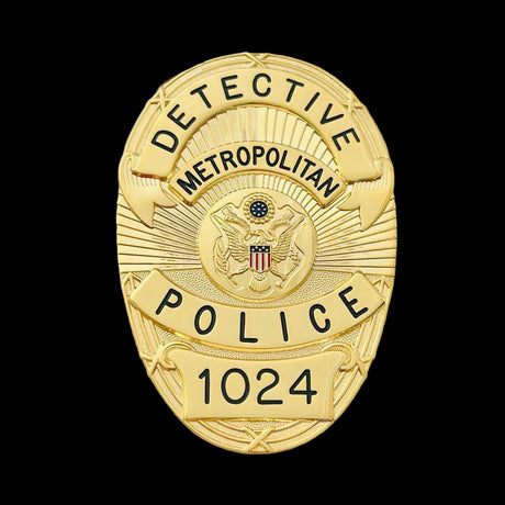 Se7en Detective William Somerset Police Badge Movie Prop