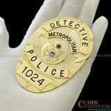 Se7en Detective William Somerset Police Badge Movie Prop