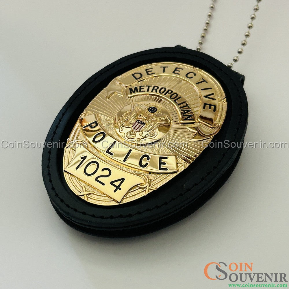 Se7en Detective William Somerset's Badge Metropolitan Police Movie Prop