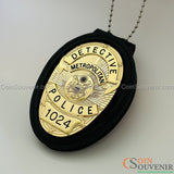 Se7en Detective William Somerset Police Badge Movie Prop