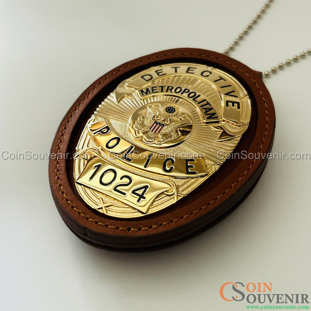 Se7en Detective William Somerset's Badge Metropolitan Police Movie Prop