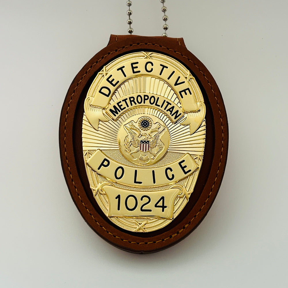 Se7en Detective William Somerset Police Badge Movie Prop
