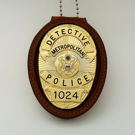 Se7en Detective William Somerset Police Badge Movie Prop